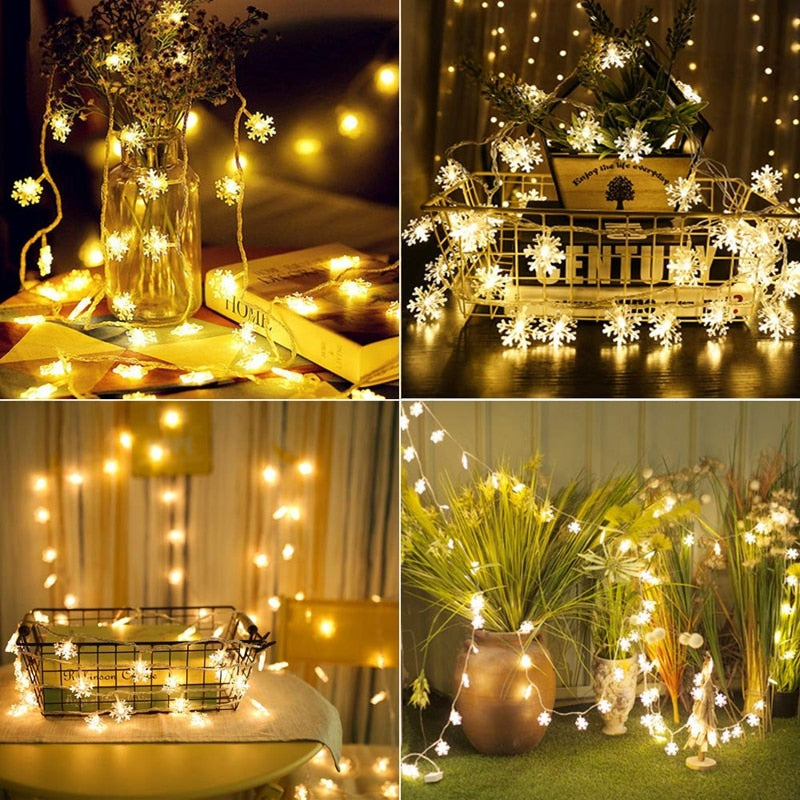 LED- Schneeflocken Deko