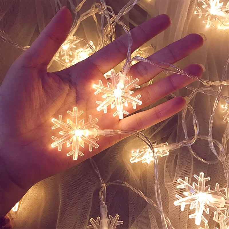LED- Schneeflocken Deko